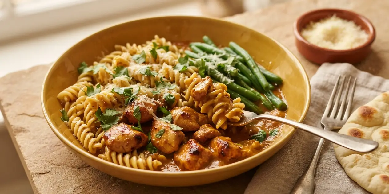 Chicken tikka masala pasta