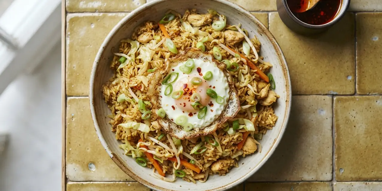Cheat's nasi goreng